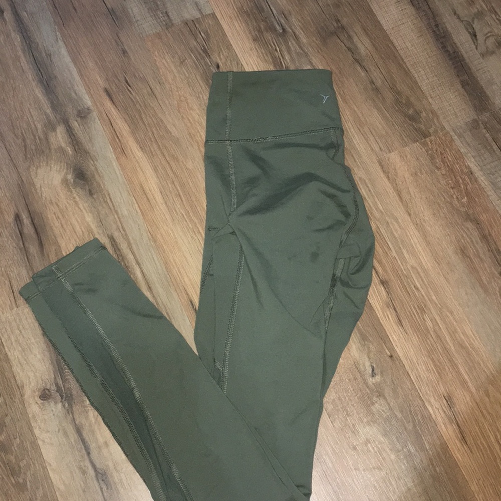 Army green leggings
